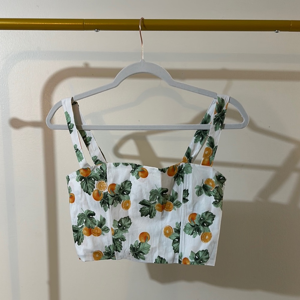 Womens Weworewhat cropped top